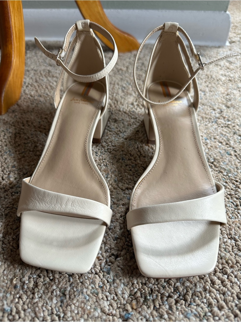 Sam Edelman Wilson Kitten Heel Ankle Strap Sandals